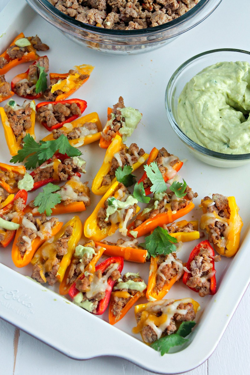 Tailgate-Worthy Taco Stuffed Pepper Bites